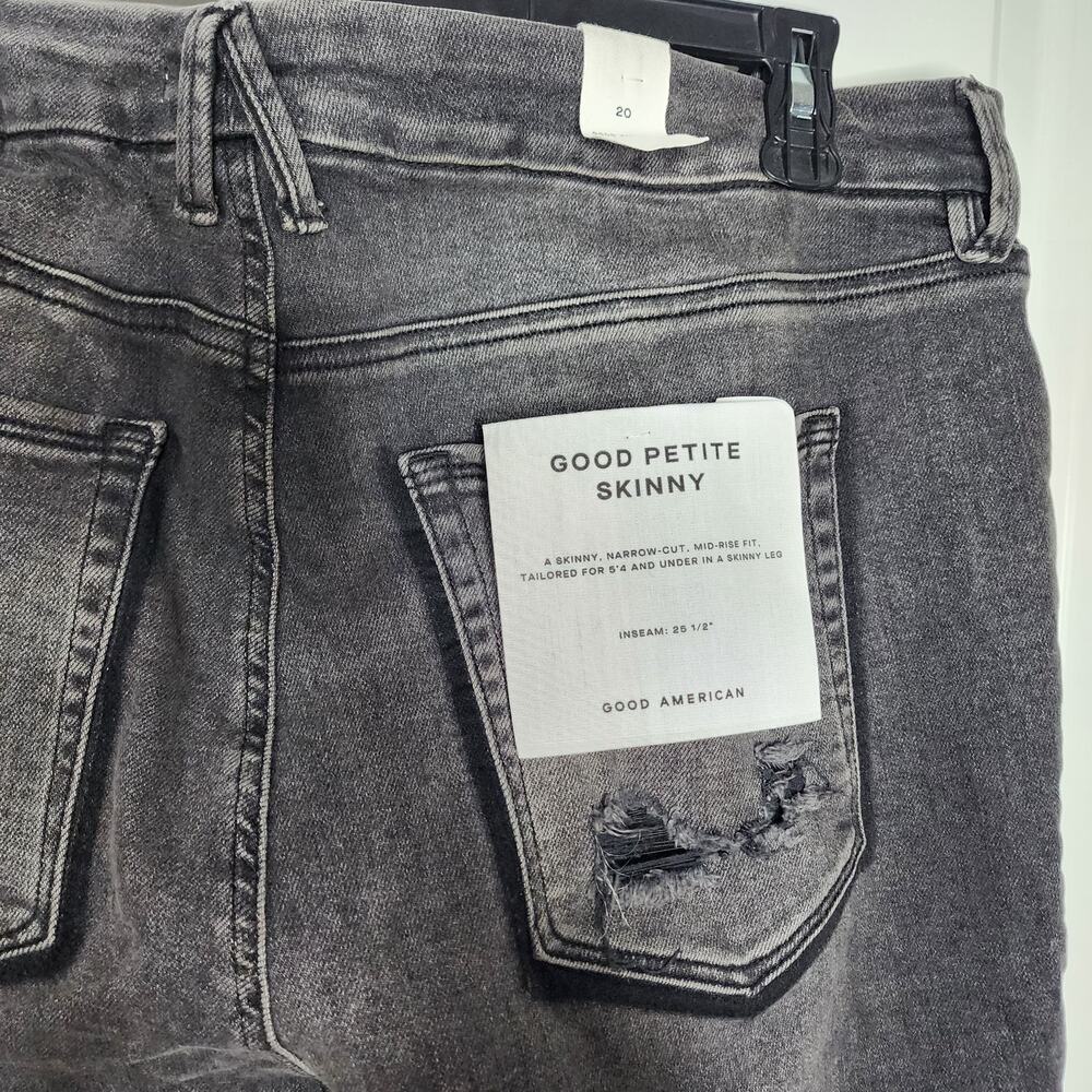 20 Plus | Good American | NWT | Good Skinny Petite Black Jeans | MSRP $139